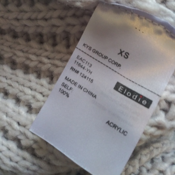 Elodie Chunky Knit Slouchy Open Front Cardigan Sweater - Picture 5 of 5